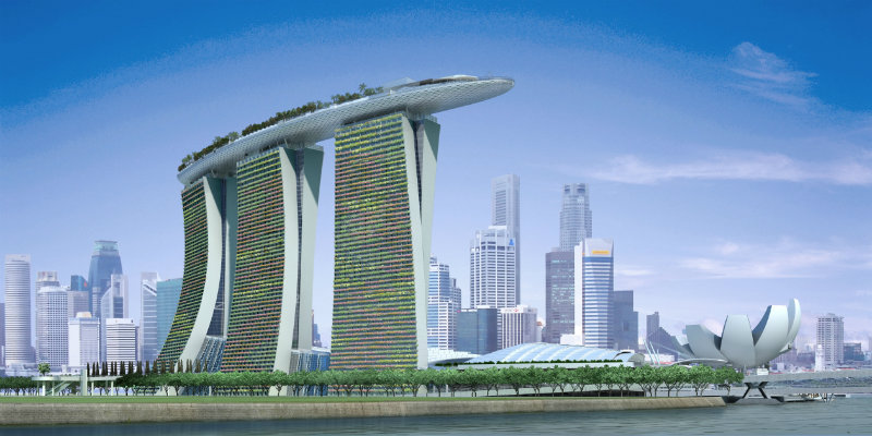 The Spectacular Beauty of Marina Bay Sand Hotel