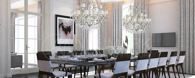 CovetED Interview with Neumark Architects about Innovative Design Moscow Doville - Dining Room