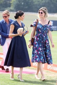 Meghan Markle Stole the Show With a Navy Blue Carolina Herrera Dress