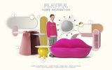 Playful Interior Design Ideas and Bright Room Colours