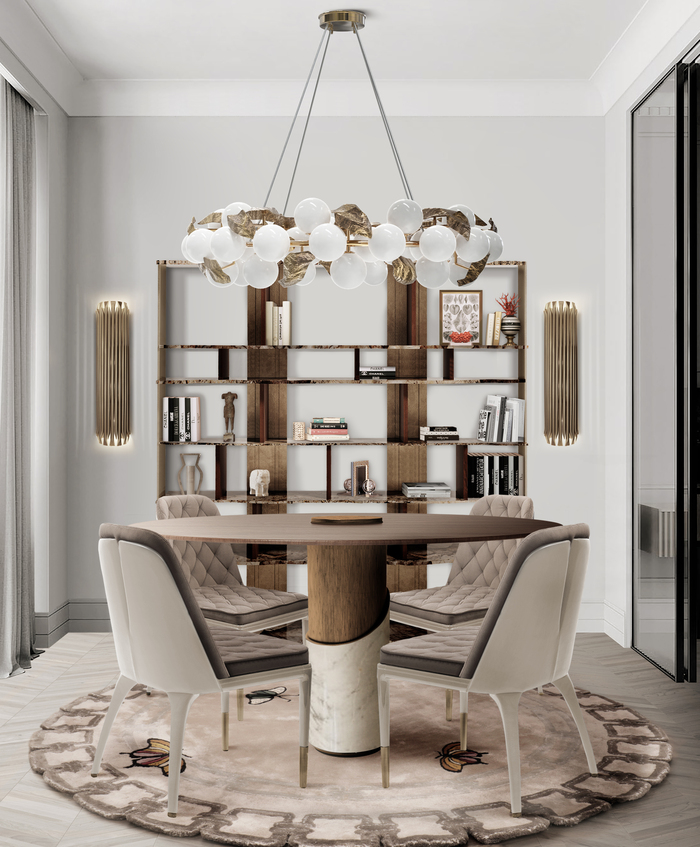 textured-table-with-luxurious-chandelier