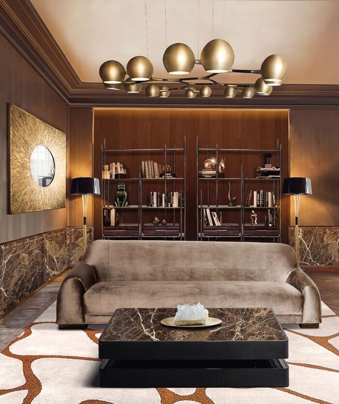 brown velvet sofa