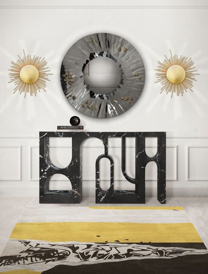 modern console table