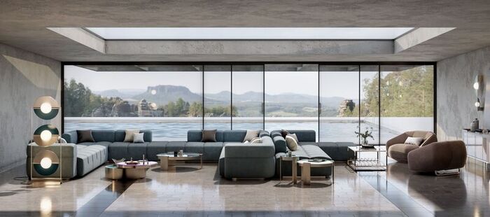 futuristic modular sofa