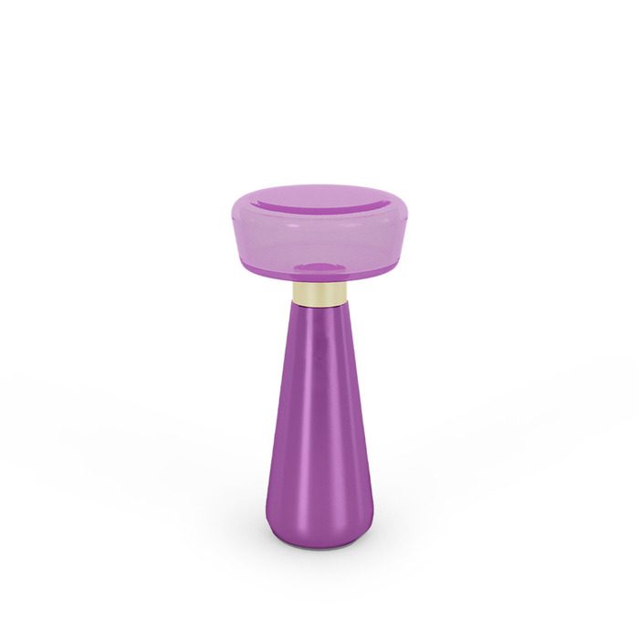 contemporary purple side table