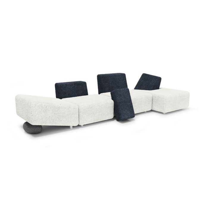 stone inspired modular sofa