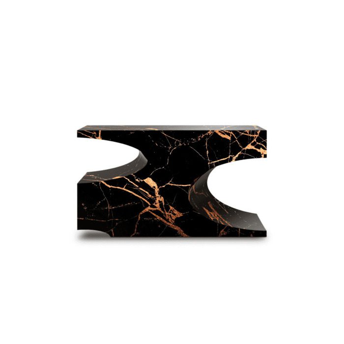 luxurious faux marble console