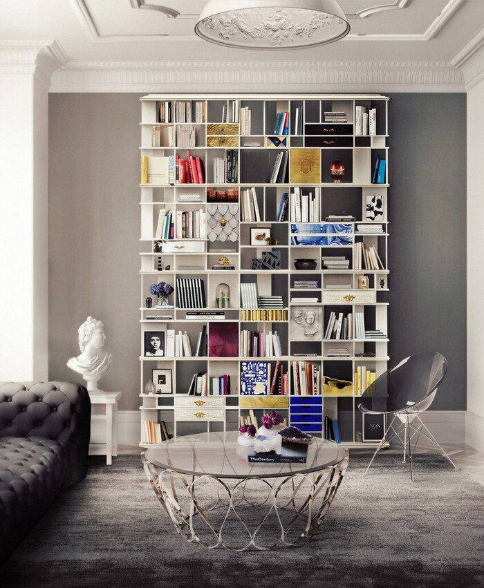 colorful bookcase