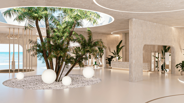 Hotel Lobby In Sicily With Maelina Ortié