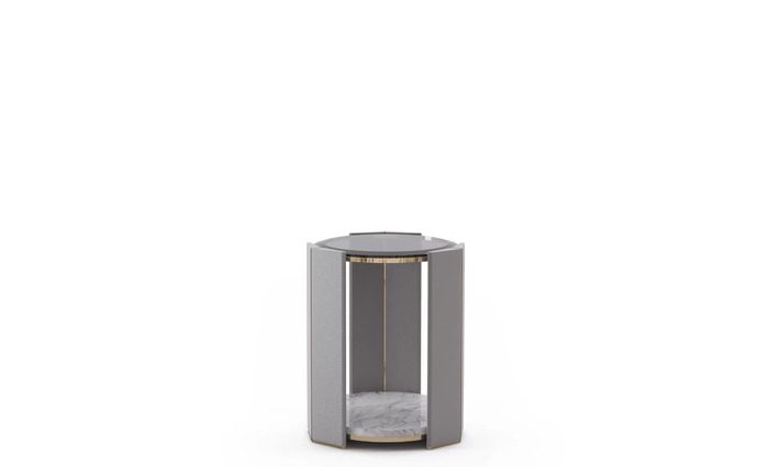 Sophisticated classic round side table