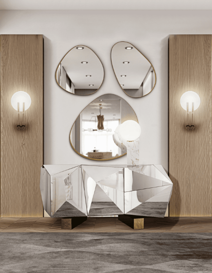 neutral contemporary spac with luxurious pieces