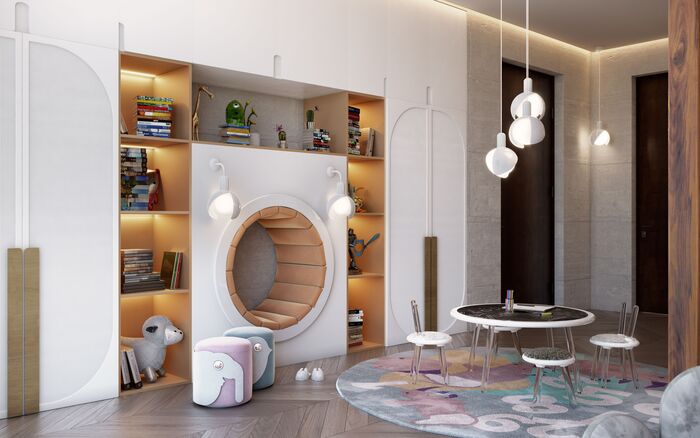 modern kids room