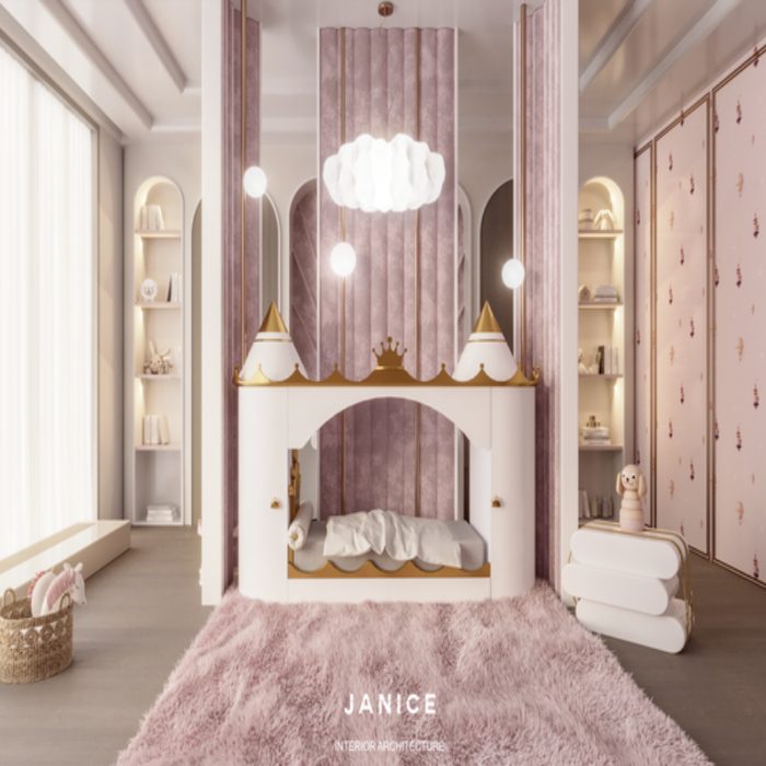 Elegant Girl’s Bedroom In Partnership With Janice Lunes