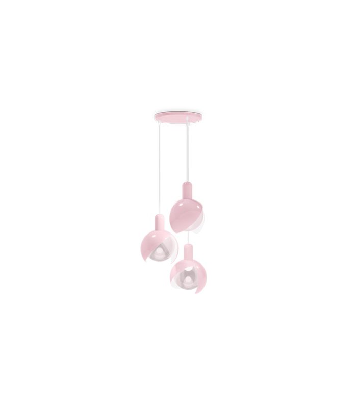 pink suspension lamp