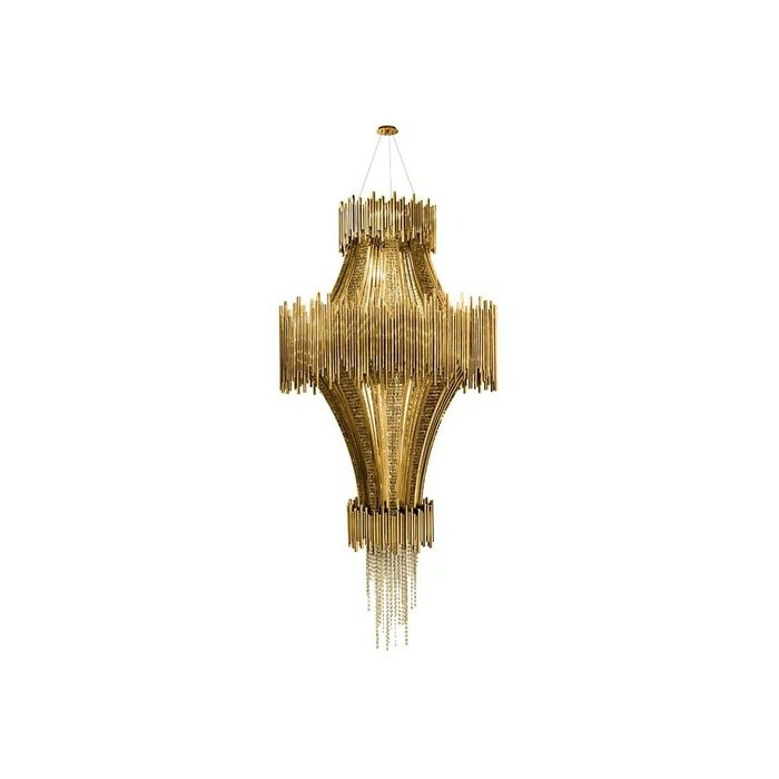 luxurious golden chandelier