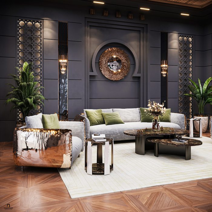 Luxury Modern Living Room In Partnership With Mohamed Younis