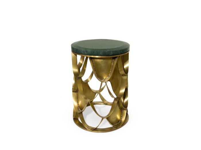 golden side table
