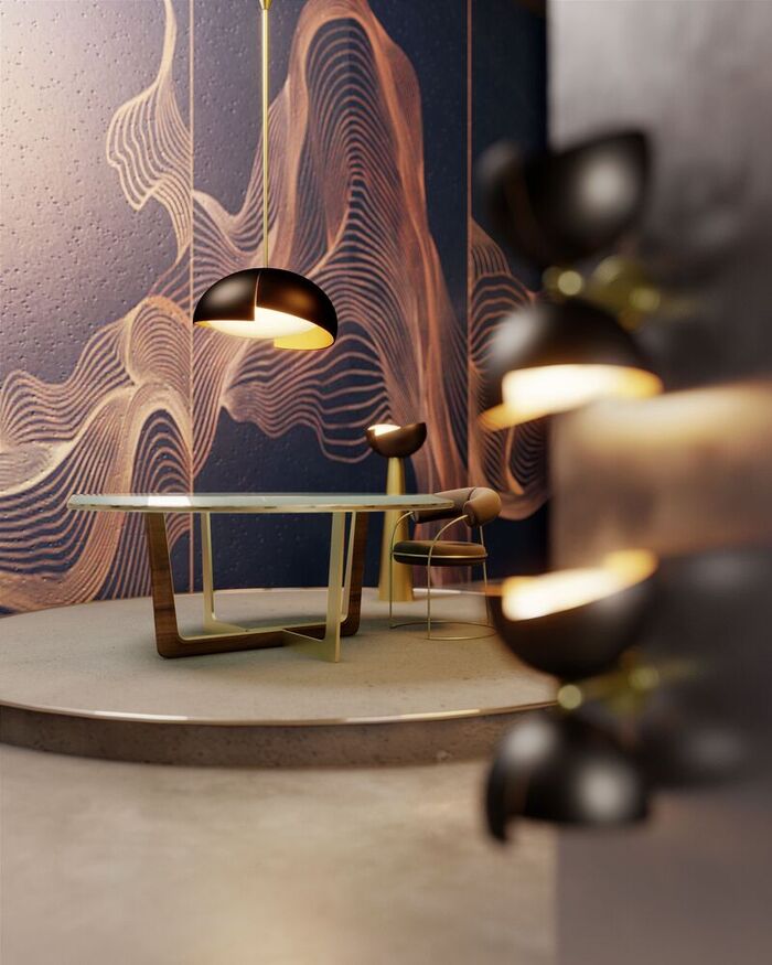 vibrant sophisticated dining table