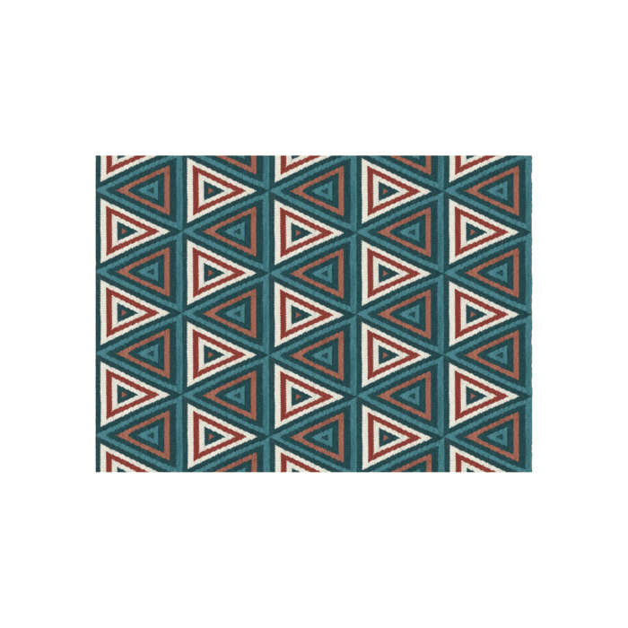 flat-woven alpaca rug with a double weave and a double face