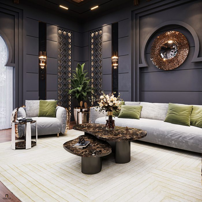 Luxury Modern Living Room In Partnership With Mohamed Younis