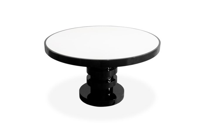modern round dining table 