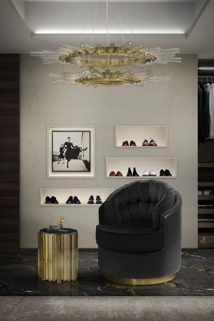 round shaped armchair