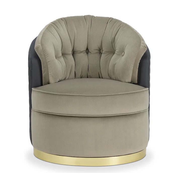 round shaped armchair
