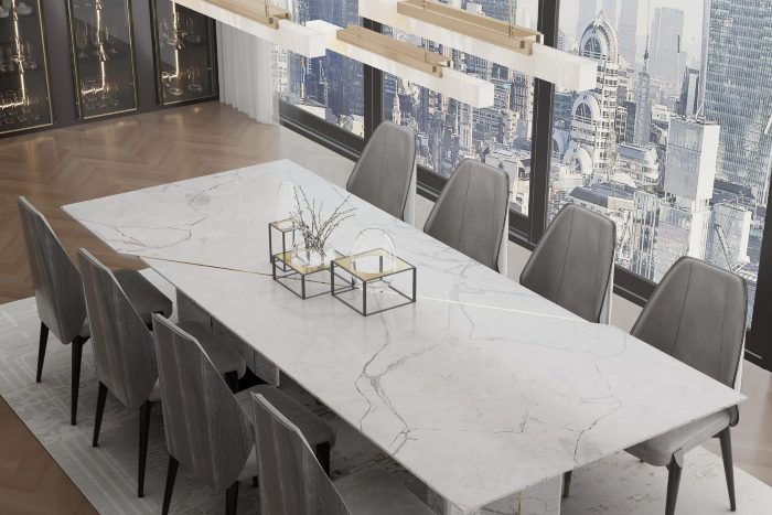 marble dining table