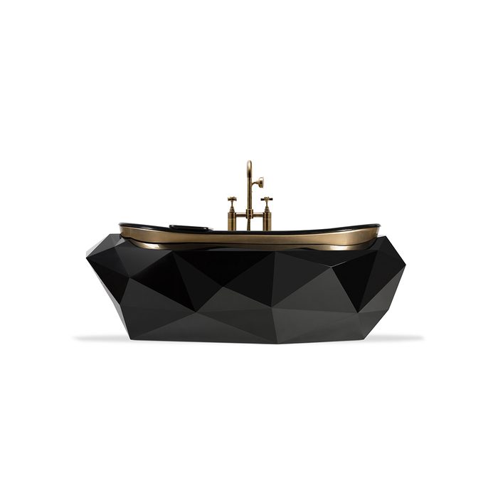diamond-shaped bathtub