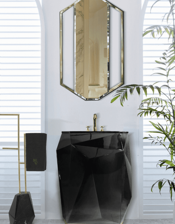 black freestanding
