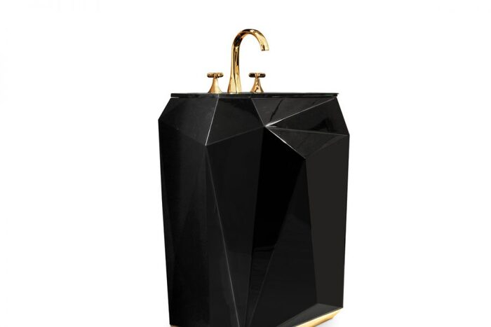 black freestanding
