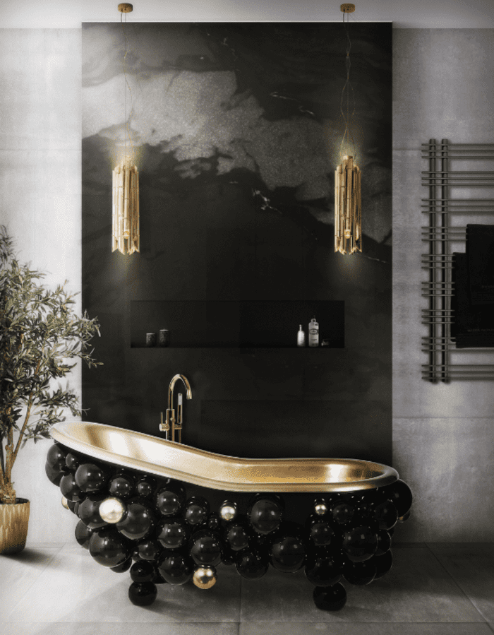 luxurious bathtub