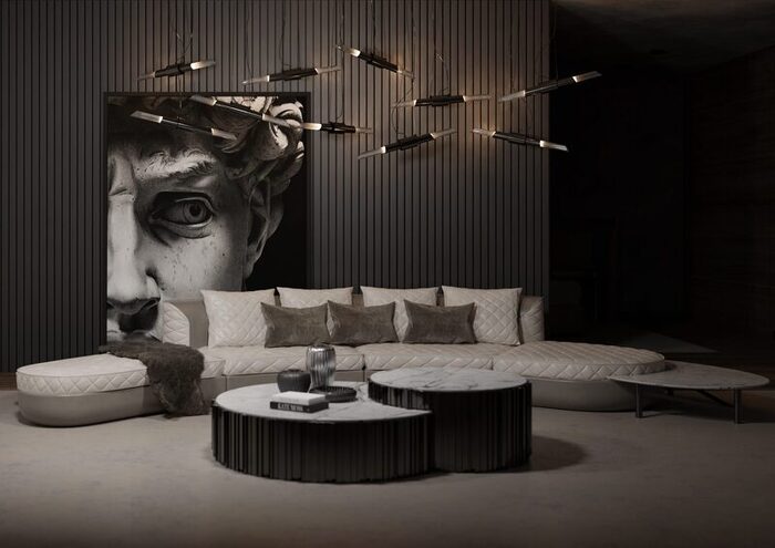 modern leather sofa
