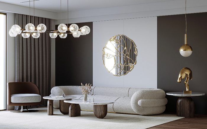 Mid-Century Modern Living Room In Partnership With Reza Gheidi