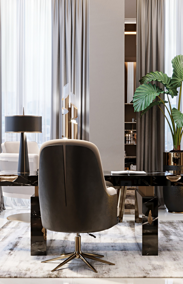 Luxurious Modern Office In Partnership With Sveka Design